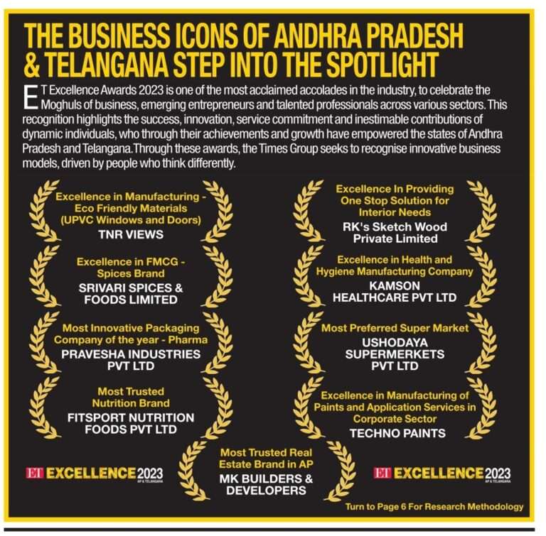 THE BUSINESS ICONS OF AP & TS STEP INTO THE SPOTLIGHT - Techno Paints