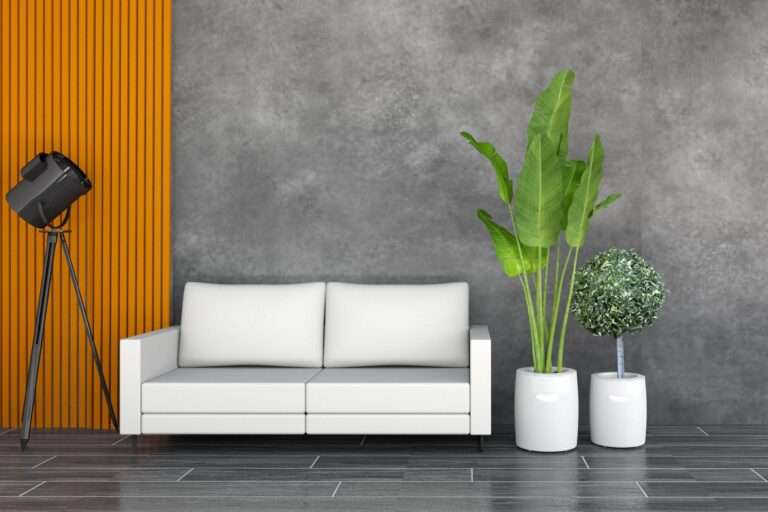 living-room-with-sofa-plants-empty-dark-wall-background3d-rendering-min