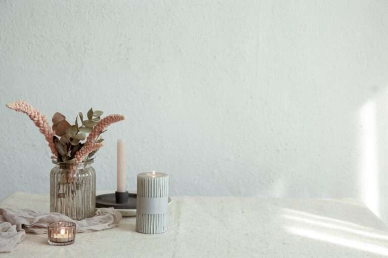 stylish-details-interior-decor-against-background-white-wall-with-sunbeams